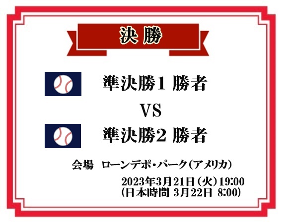 WBC2023 トーナメント表9