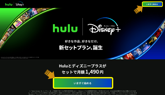Hulu | Disney+ セットプラン1